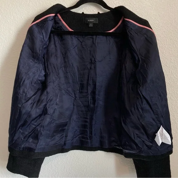 J.Crew Lady Jacket Maritime Tweed Wool Blend Classic Blazer 16 - Picture 9 of 16